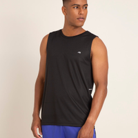Regata gola careca running esportivo preto