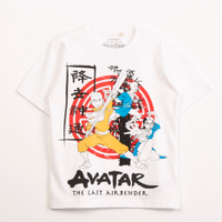 Camiseta infantil manga curta avatar branco