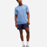 Camiseta com recorte e refletivo manga curta esportiva azul