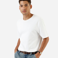Camiseta de algodão peruano bold manga curta branca
