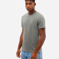 Camiseta masculina de algodão básica manga curta verde