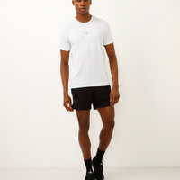 Camiseta slim manga curta com recortes esportiva branca