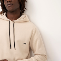Blusa de moletom com capuz - bege claro