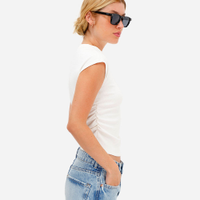 Blusa texturizada manga japonesa off white