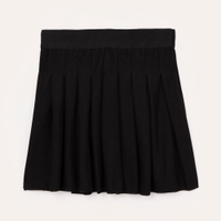 Saia plissada flanelada infantil preta