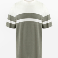 Camiseta comfort de algodão texturizada plus size verde