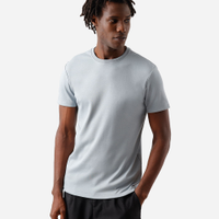 Camiseta masculina de algodão peruano slim fit azul