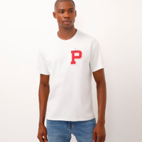 Camiseta de moletinho relaxed snoopy off white