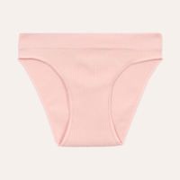 Calcinha canelada infantil rosa