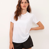 Blusa com reflexivo nos ombros esportiva branca