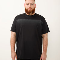 Camiseta degradê plus size esportiva preta