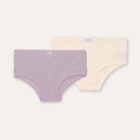 Kit de 2 calcinhas de algodão infantil colorido