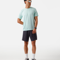 Camiseta masculina quadriculada esportiva verde