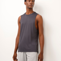 Regata machão muscle fit cinza