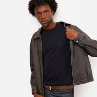 Camiseta masculina de algodão manga curta brooklyn preta