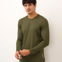Camiseta esportiva com proteção uv verde