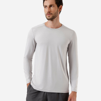 Camiseta esportiva com proteção uv cinza