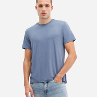 Camiseta comfort masculina manga curta AIRtech azul