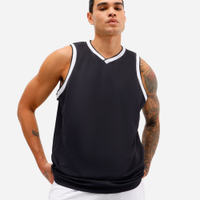 Regata basquete masculina esportiva preta