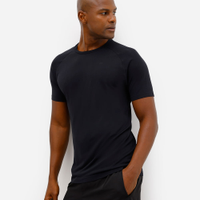 Camiseta esportiva masculina texturizada preta