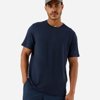 Camiseta masculina manga curta azul