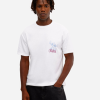 Camiseta masculina de algodão stitch manga curta off white