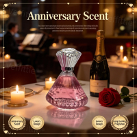 Date Night Romantic Almond Tuberose Women Eau De Parfum 3.4oz, Sweet Gourmand Scent, Evening Wear, Captivating Loving Vibe