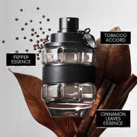 Viktor Rolf Spicebomb EDT Spray for Men 3 Fl Oz Masculine Oriental Spicy Cologne with Bergamot Elemi Vetiver and Leather Tobacco Long Lasting Signature Scent for Fall Winter Evening Wear