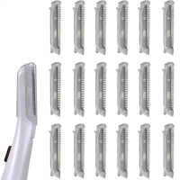 18 Replacement Heads for Finishing Touch Flawless Dermaplane Glo, Lighted Facial Exfoliator Blades for Hair Removal
