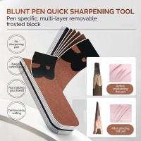Professional Eyebrow Pencil Sharpener Sandpaper Grinding Tool Easy To Use Makeup Grinder For Creating Fine Point Makeup Tool