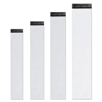 Unique Poly Mailers 12x43 Inch 50 Pack Envelopes Bag for Long Items, White Self Sealing Waterproof Mailing Shipping Bags