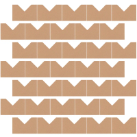 120Pcs Picture Frame Corner Protectors Kraft Paper Protective Corners for Shipping Artwork Packing Moving Supplies Transport