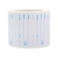 500Pcs Food Classified Writable Stickers Peel Off Kitchen Date Labels for Essential Oil Bottles Glass Storage Jars Marked Label