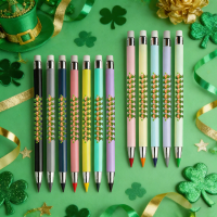 12pcs St. Pat's little guy designs eternal colored pencils are not easy to break pencils student stationery colored lead