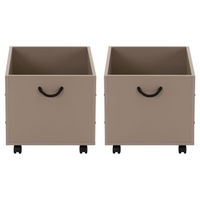 Conjunto Com 2 Caixas Organizadoras 37 Cm X 39 Cm X 50 Cm Garatuja