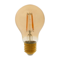 Lâmpada Led Filamento Ambar A60 4w E27 127 220v Luz Amarela Tashibra