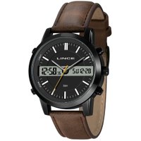 Relógio masculino lince analógico digital mac4764l46 p1mx preto