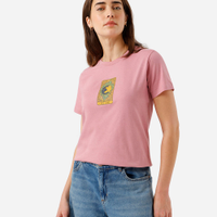 Camiseta feminina de algodão gatinhos tarot rosa