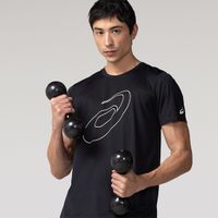 Camiseta ASICS Manga Curta Logo Espiral Crepe - Masculina