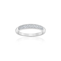 Anel em Ouro Branco com Diamante