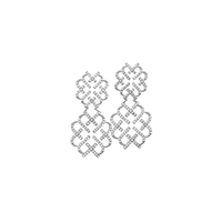 Brinco em Ouro Branco com Diamante - LOVE