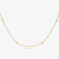 Colar Esferas em Ouro Amarelo 18k - 80 cm