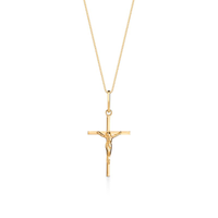 Pingente Crucifixo em Ouro Amarelo 18k