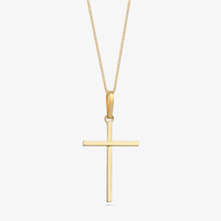 Pingente Cruz em Ouro Amarelo 18k