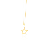 Pingente Estrela em Ouro Amarelo 18k