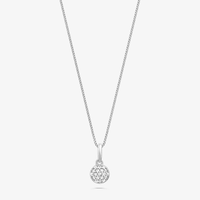 Pingente com Diamantes em Ouro Branco 18k