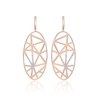 Brinco em Ouro Rosé com Diamante