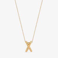 Pingente Cruzado em Ouro Amarelo 18k