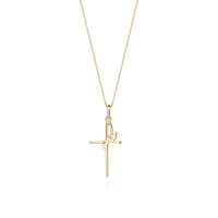 Pingente Fé em Ouro Amarelo 18k