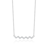 Colar Zigzag com Topázio em Prata 925